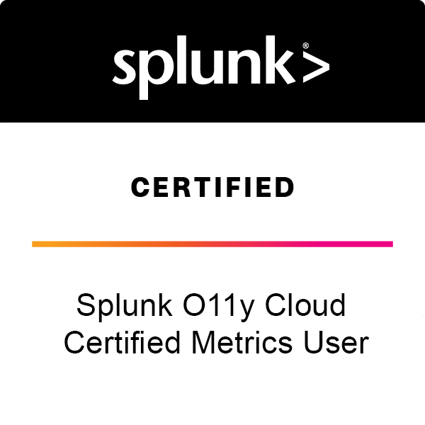 Splunk O11y Cloud Certified Metrics User